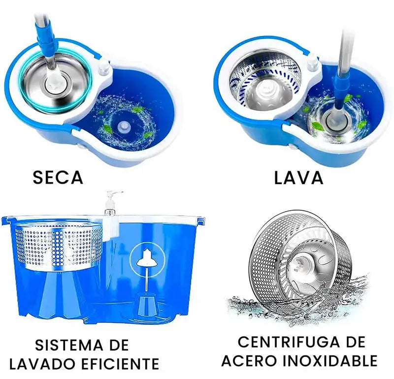 TRAPERO 360 GRANDE EXCLUSIVO + 3 MOPA DE REGALO 🚚 ¡ENVÍO GRATIS a todo el país!