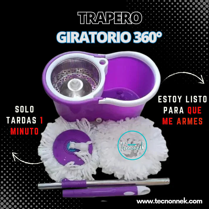 TRAPERO 360 GRANDE EXCLUSIVO + 3 MOPA DE REGALO 🚚 ¡ENVÍO GRATIS a todo el país!